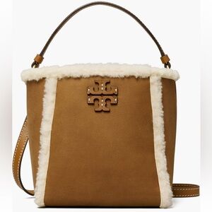 TORY BURCH Genuine Shearling Bag